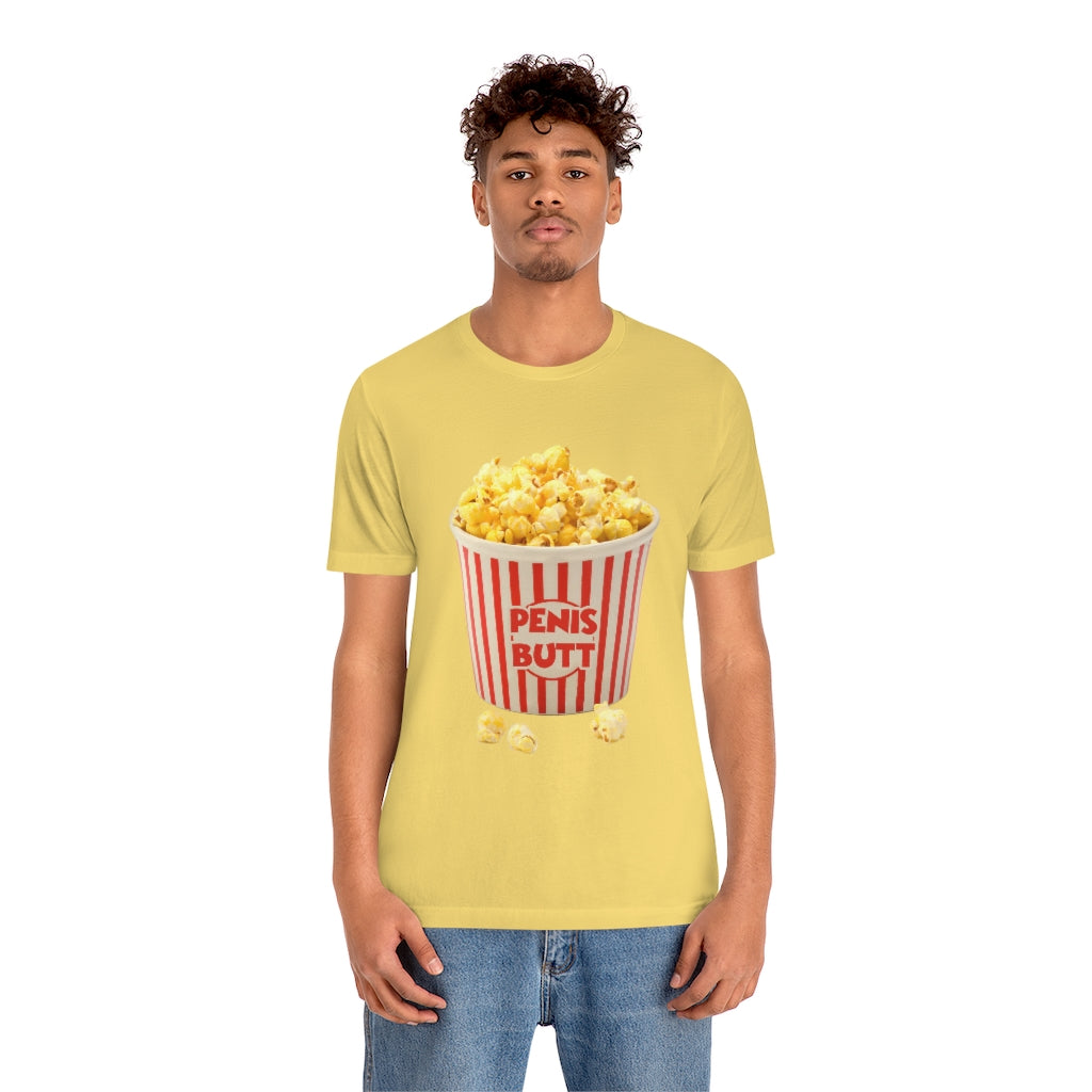 PenisButt 🍿 Having Fun at the Movies - Unisex Jersey Short Sleeve Tee