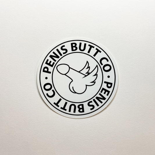 Penis Butt Co Badge - Sticker