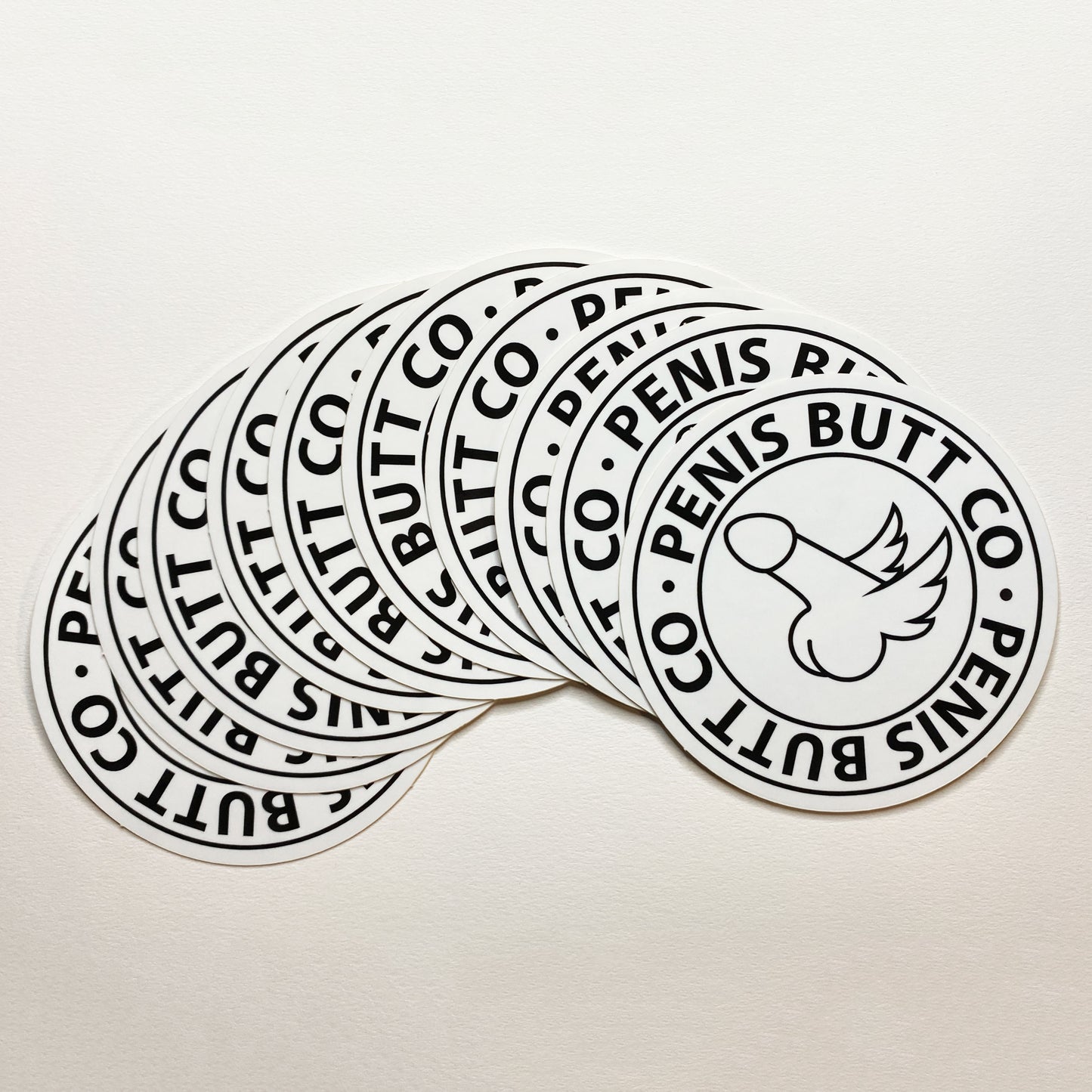 Penis Butt Co Badge - Sticker