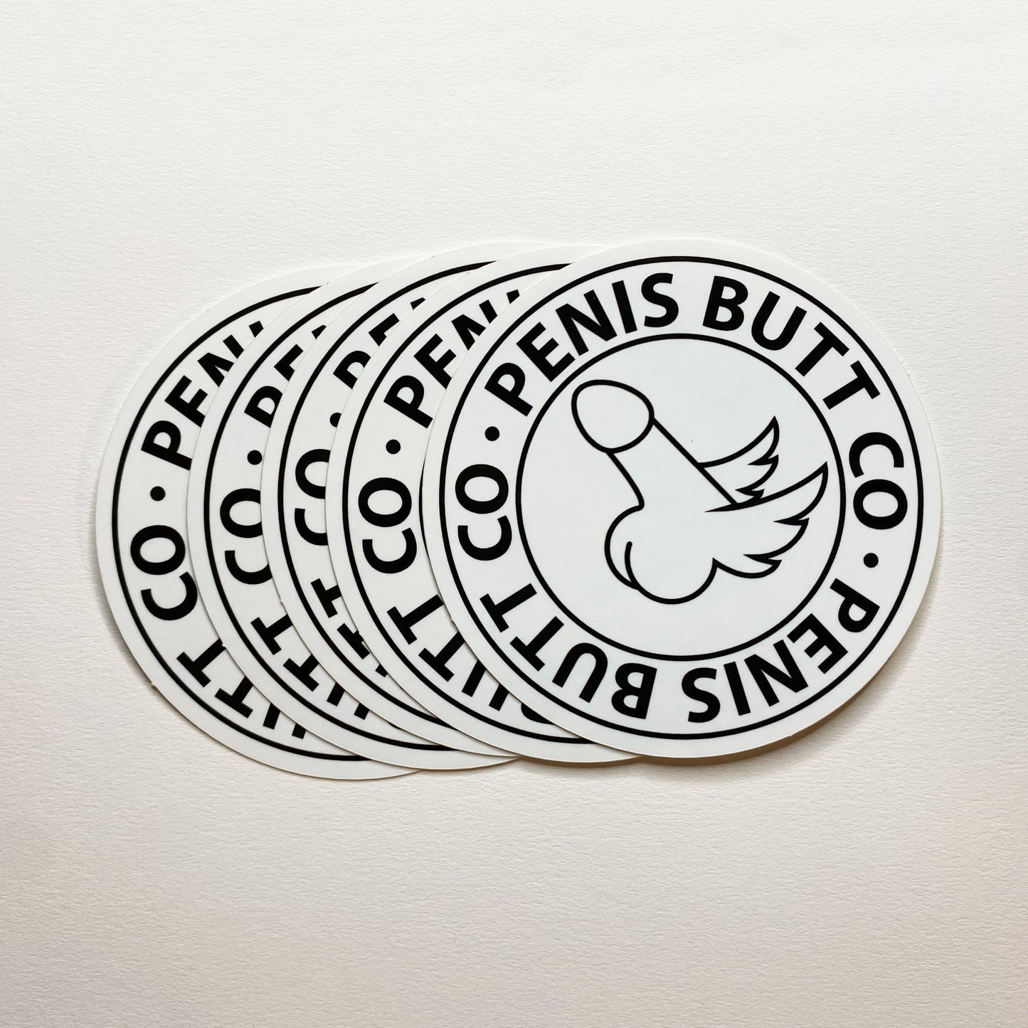 Penis Butt Co Badge - Sticker