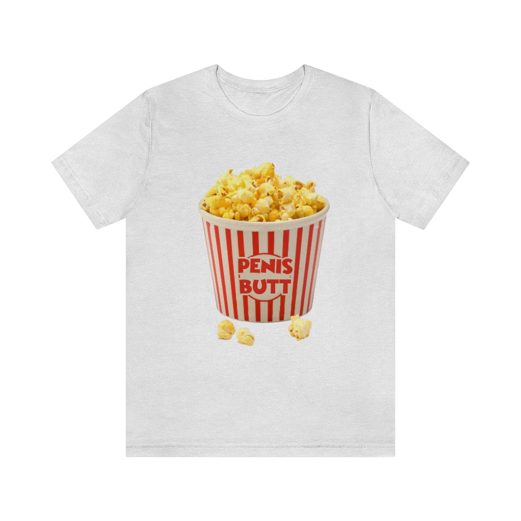 PenisButt 🍿 Having Fun at the Movies - Unisex Jersey Short Sleeve Tee