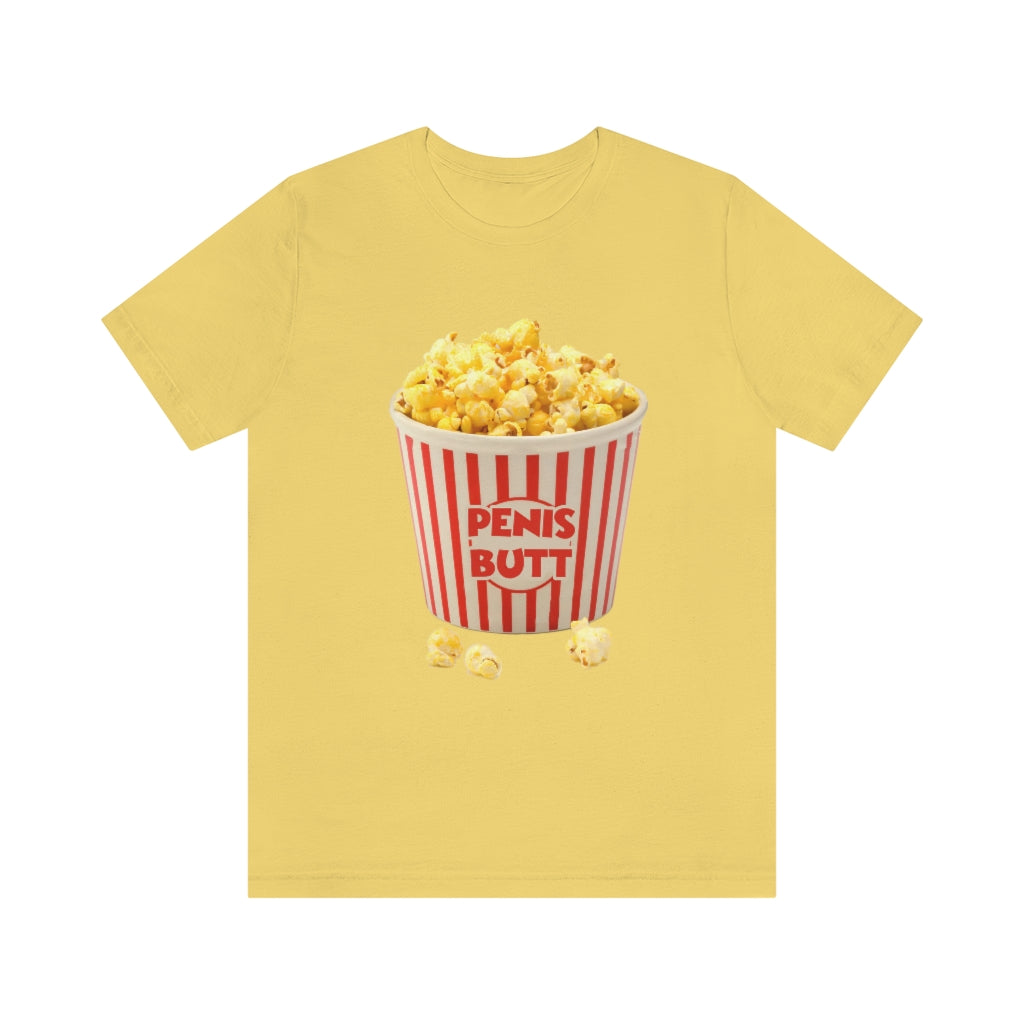 PenisButt 🍿 Having Fun at the Movies - Unisex Jersey Short Sleeve Tee